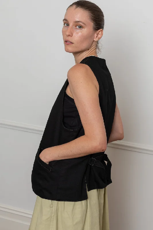 Sleeveless Gilet - Black