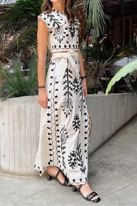 rima-linen-blend-ethnic-print-crop-top-tire-up-wrap-midi-skirt-set