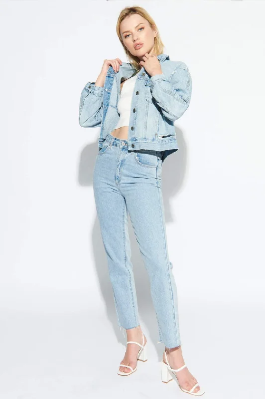 A Brand A Bonnie Denim Jacket - Fade Into You