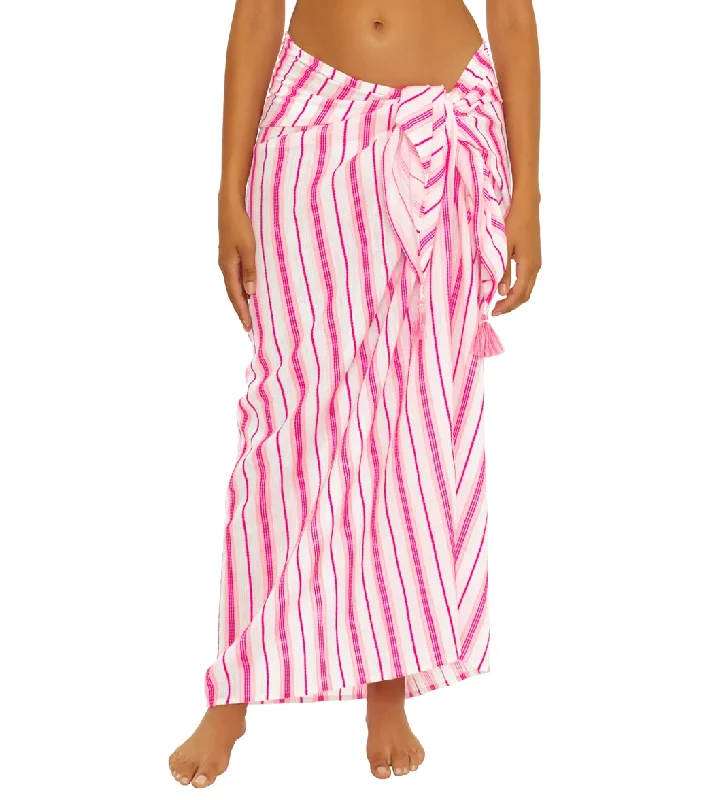 Becca Swim Women's Boost Woven Sarong Pink Flambe