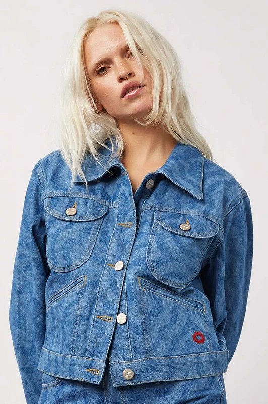 Damson Madder Bronte Jacket - Denim Blue