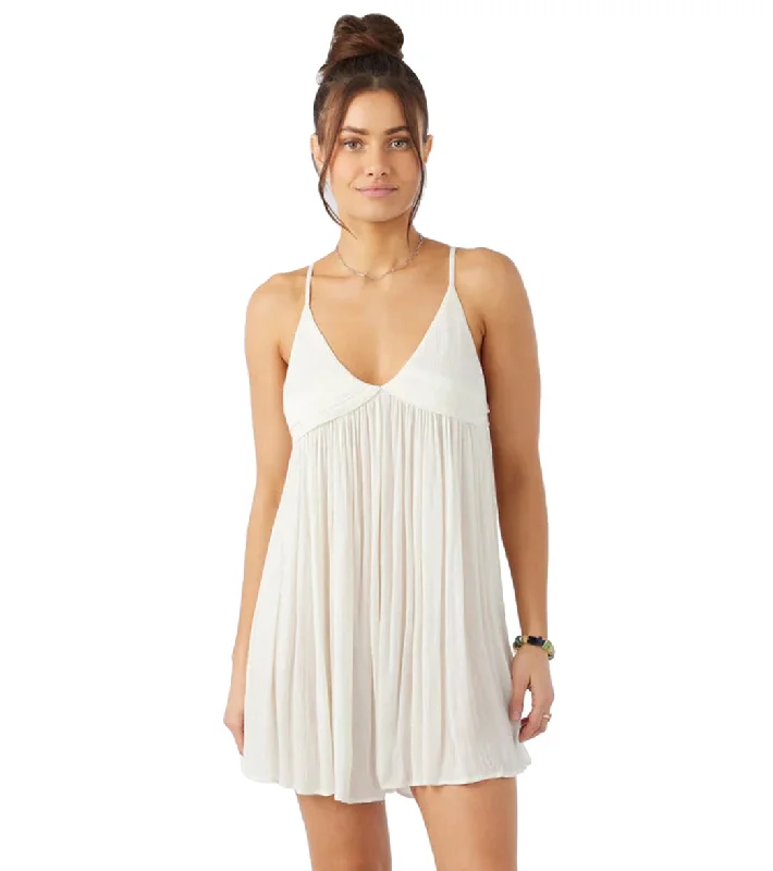 O'Neill Women's Saltwater Solids Avery Cover Up Dress Vanilla