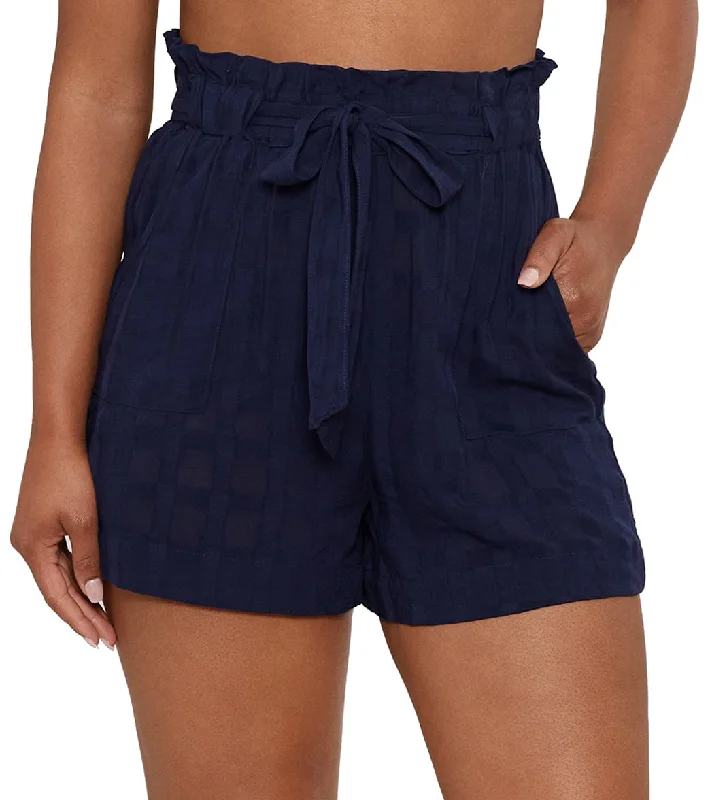 Polo Ralph Lauren Women's Woven Plaid Beachwear Tie Shorts