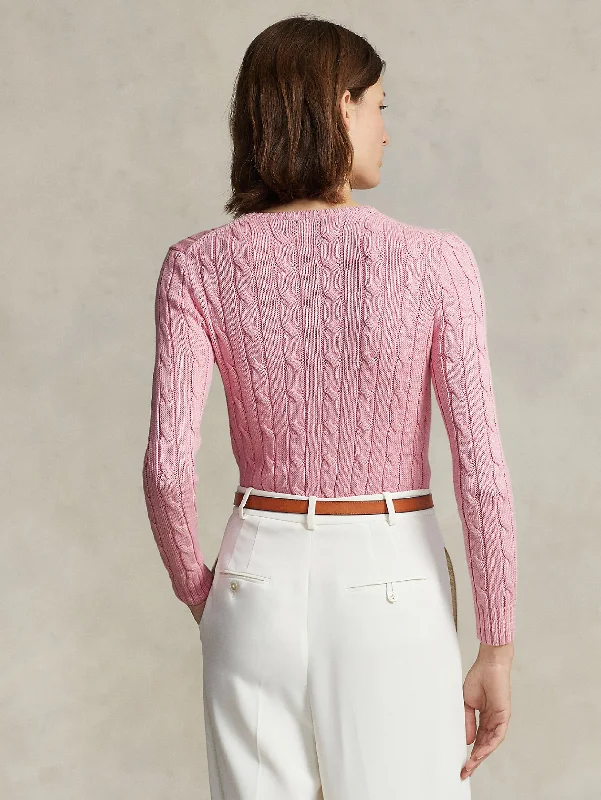 Maglia a Trecce Rosa