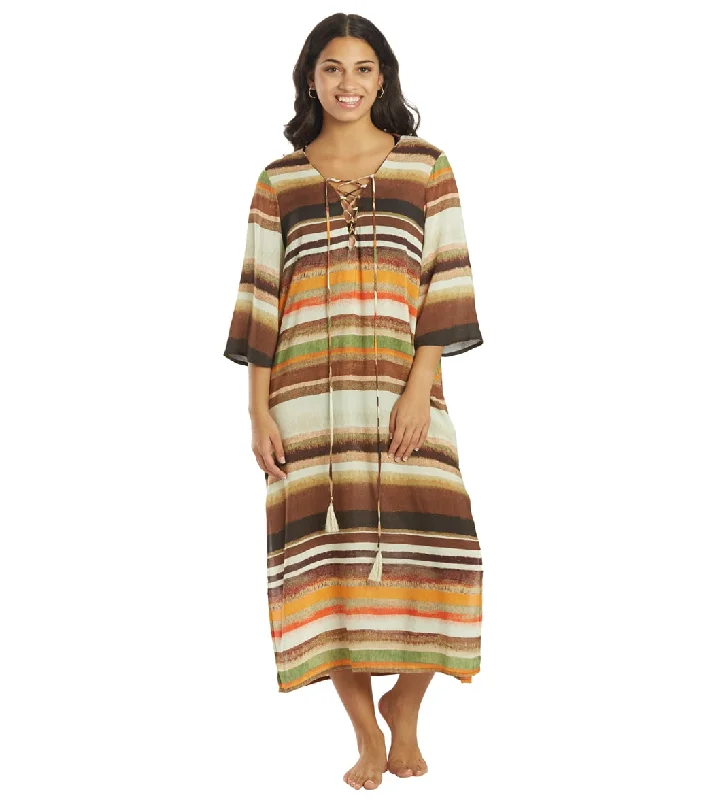 Vince Camuto Women's Seychelle Midi Caftan Cover Up Bone