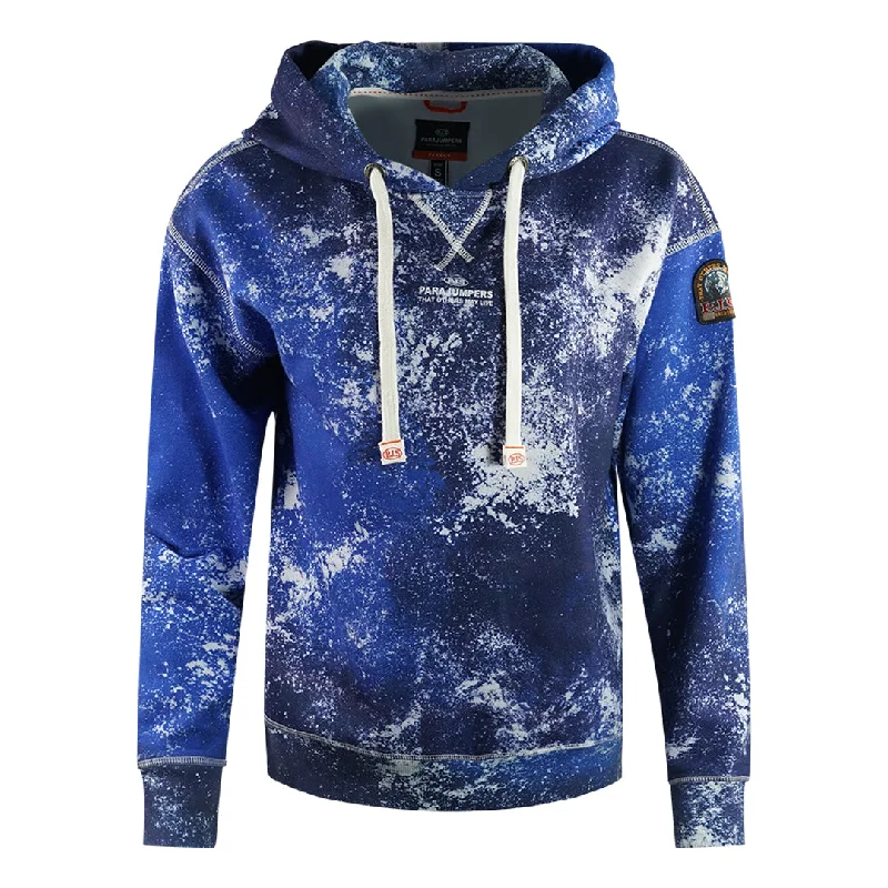 Parajumpers Cher Blue Snow Print Hoodie