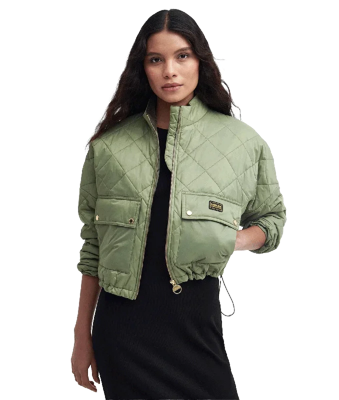 Hamilton Quilted Bomber Jacket - Green