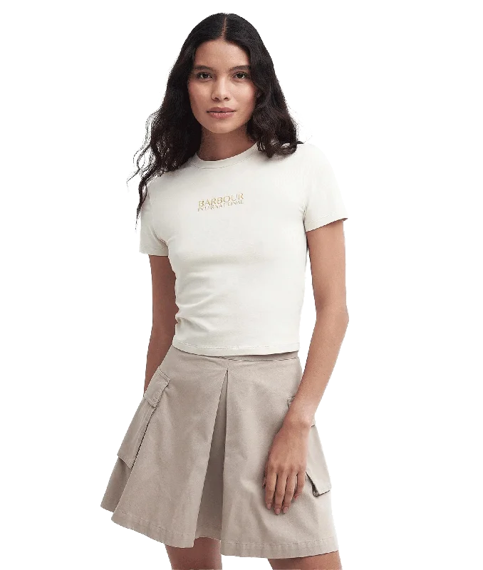 Reign Cropped T-Shirt - Cream