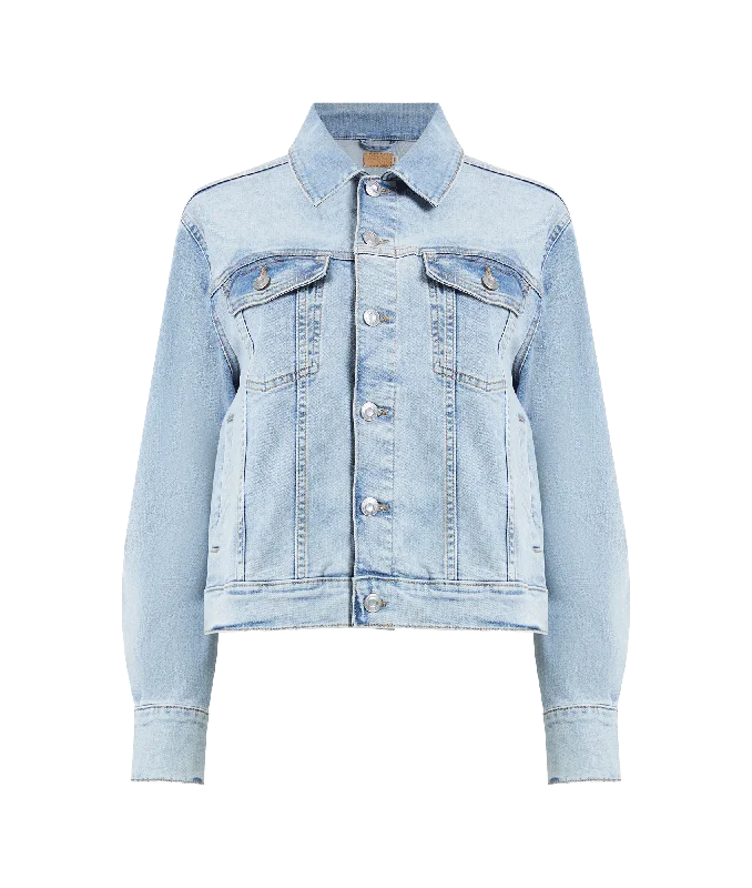 Denim Stretch Trucker Jacket - Blue