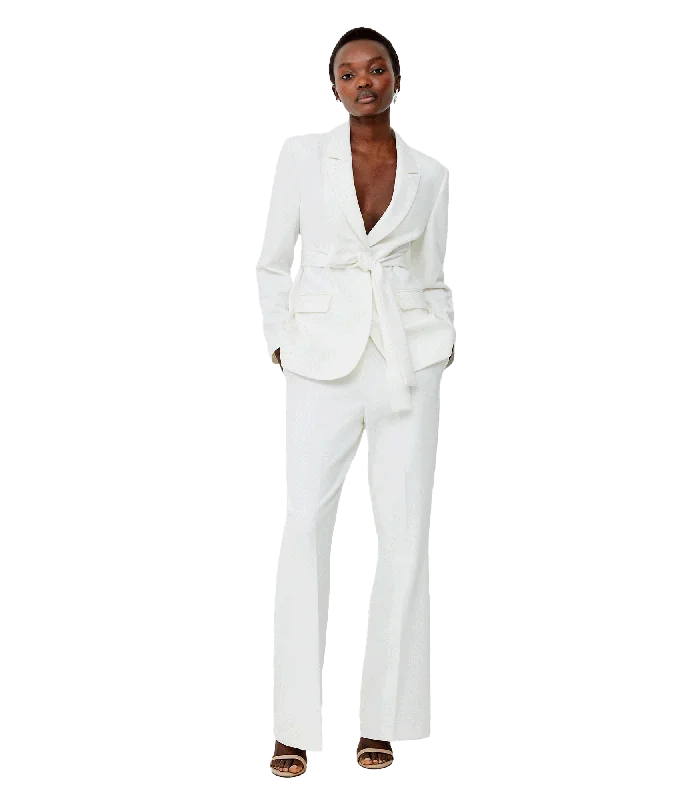 Whisper Belted Blazer - White