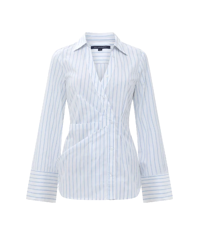 Isabelle Asymmetric Shirt - White