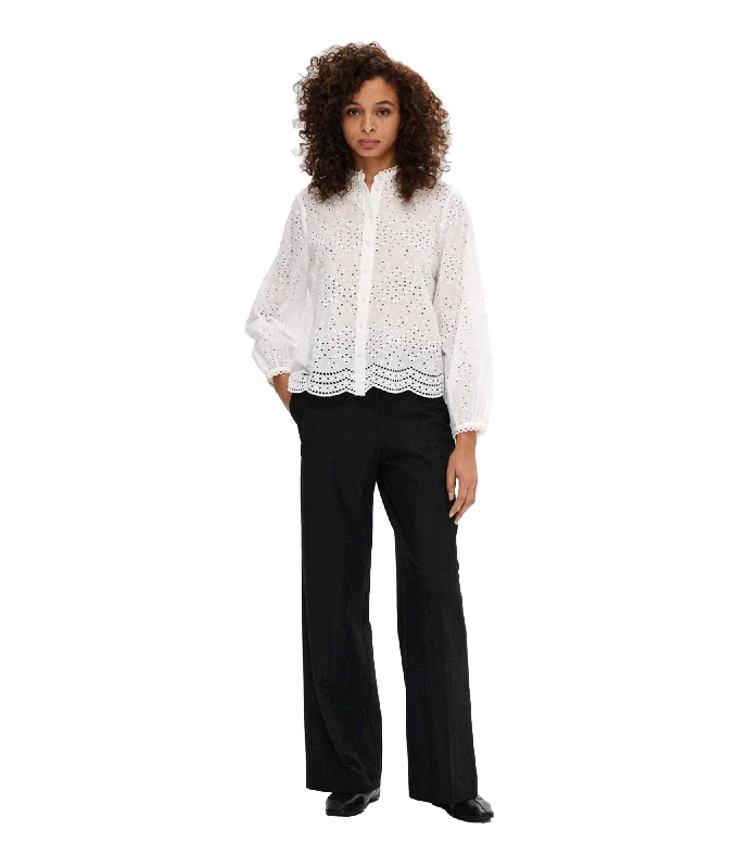 Broderie Anglaise Shirt - White