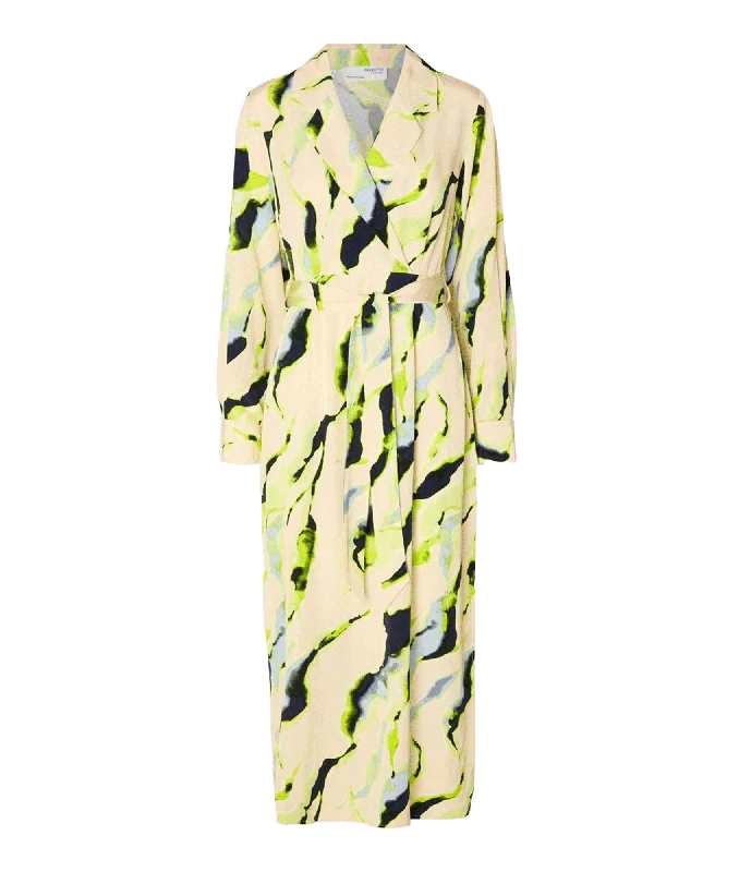 Printed Midi Dress - Multi