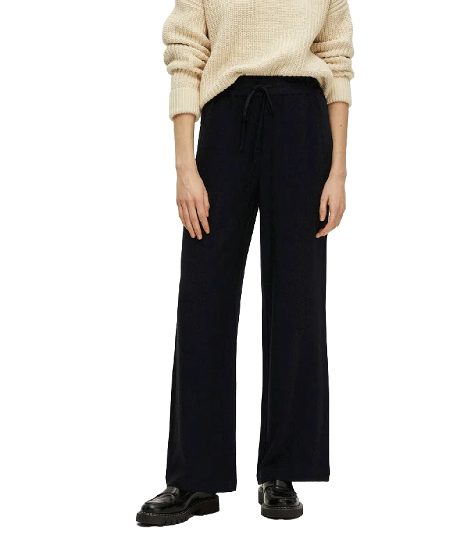 High-waisted Trousers - Black