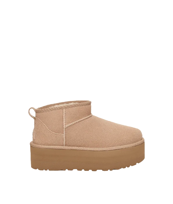 Classic Ultra Mini Platform Boot - Cream