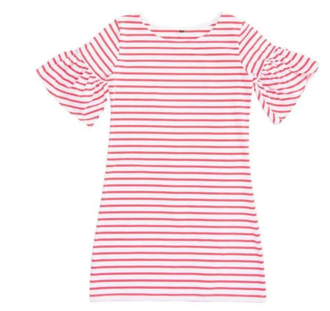 Bell Sleeve Stripe Dress