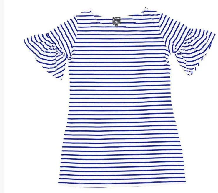 Bell Sleeve Stripe Dress