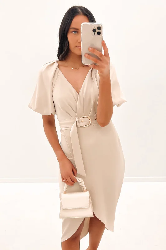 Devyn Midi Dress Champagne