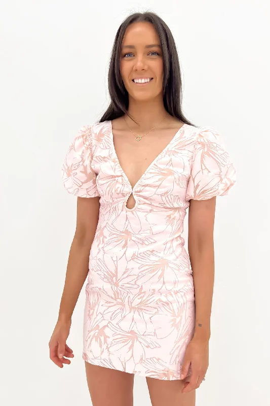 Haven Mini Dress Blush