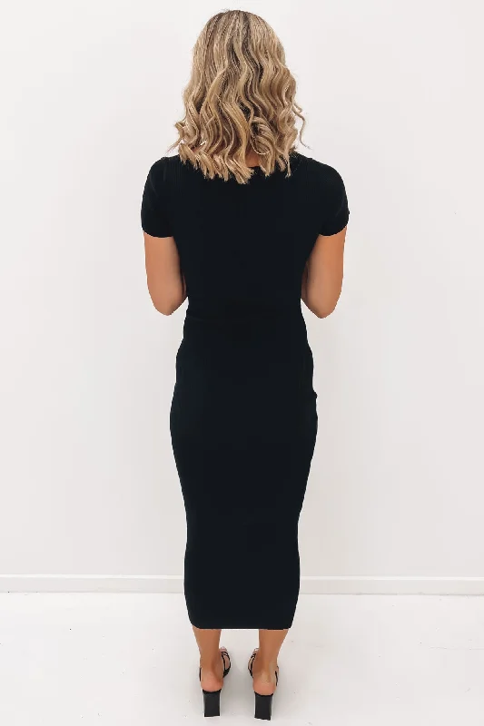 Hugo Midi Dress Black