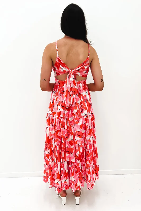 Indiana Maxi Dress Pink Multi