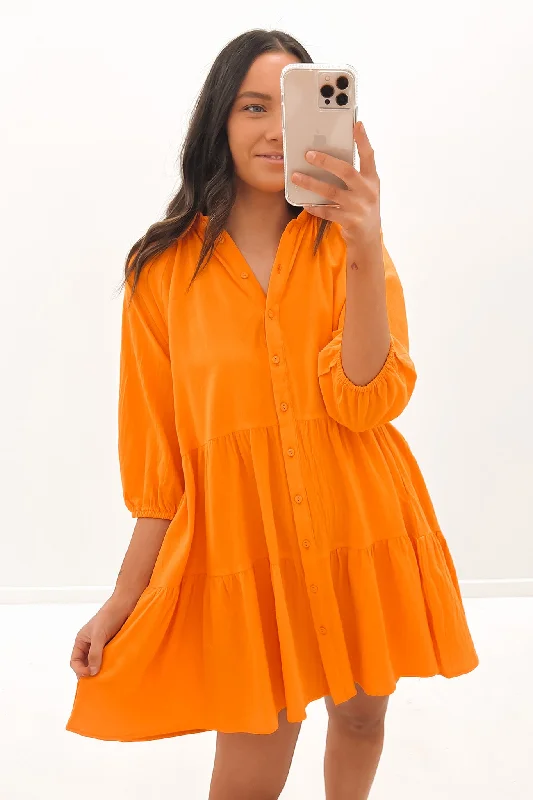 Jared Mini Dress Orange