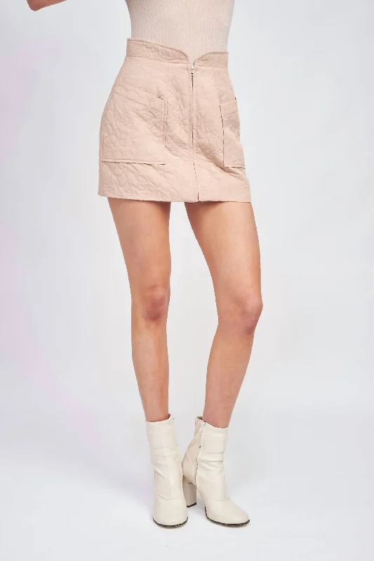 Journee Mini Skirt In Peony