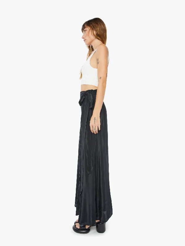 Maria Cher Luna Wrap Skirt - Black