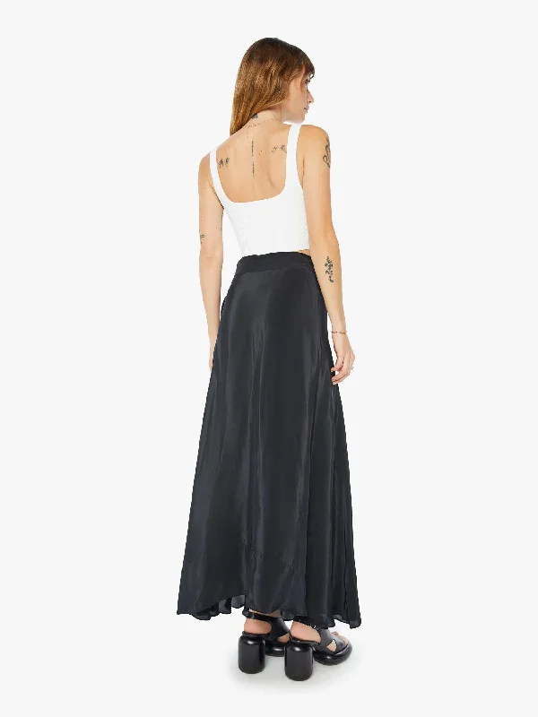 Maria Cher Luna Wrap Skirt - Black