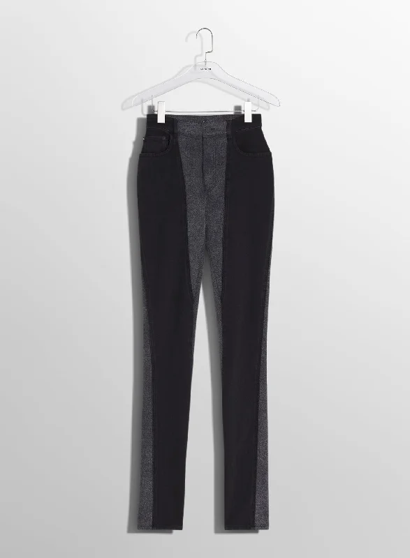 bi-tone black skinny jeans