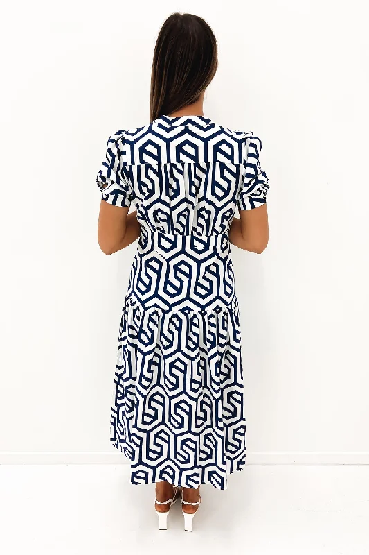 Sharee Midi Dress Navy