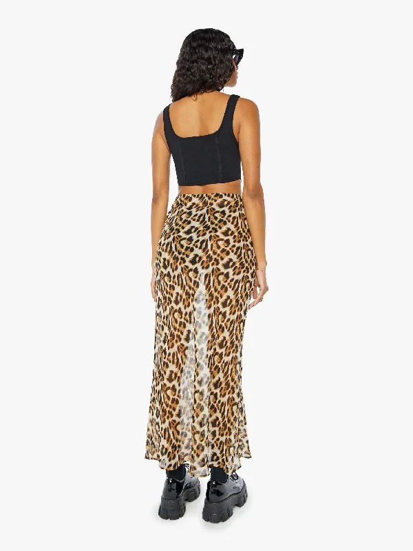 SPRWMN Bias Maxi Skirt - Leopard