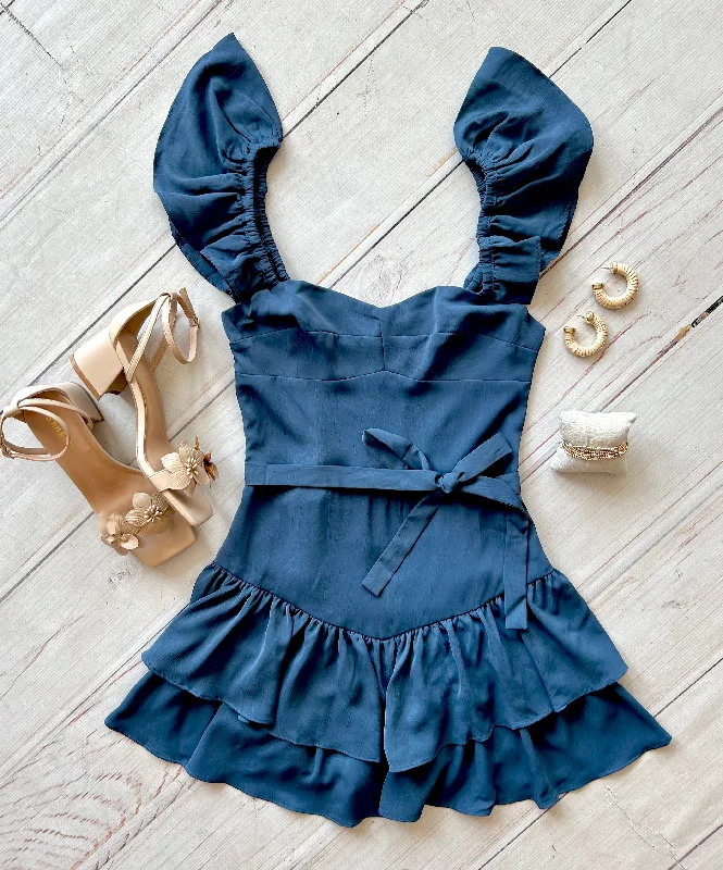 Hailey Romper In Navy