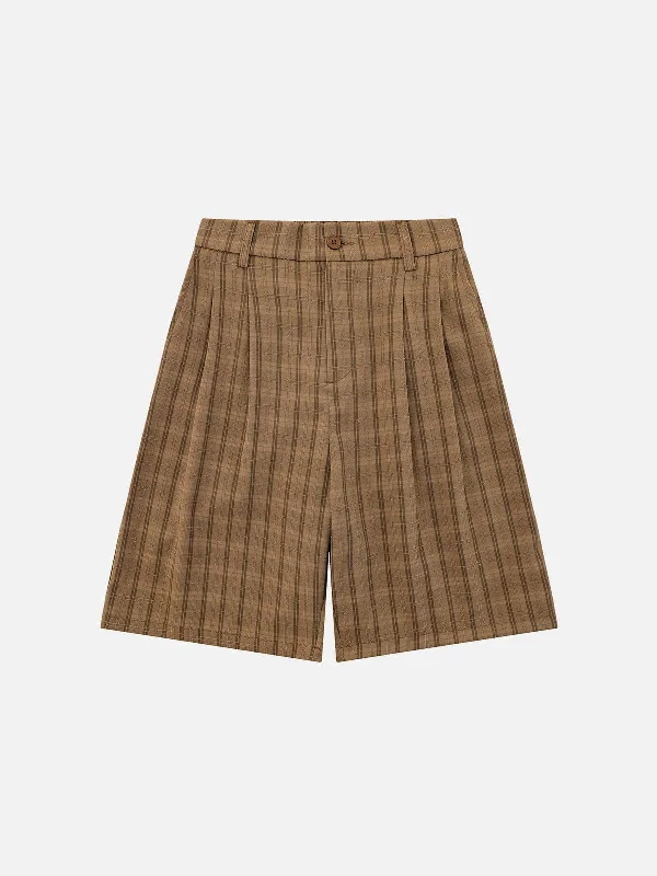 Aelfric Eden Plaid Wrinkle Shorts