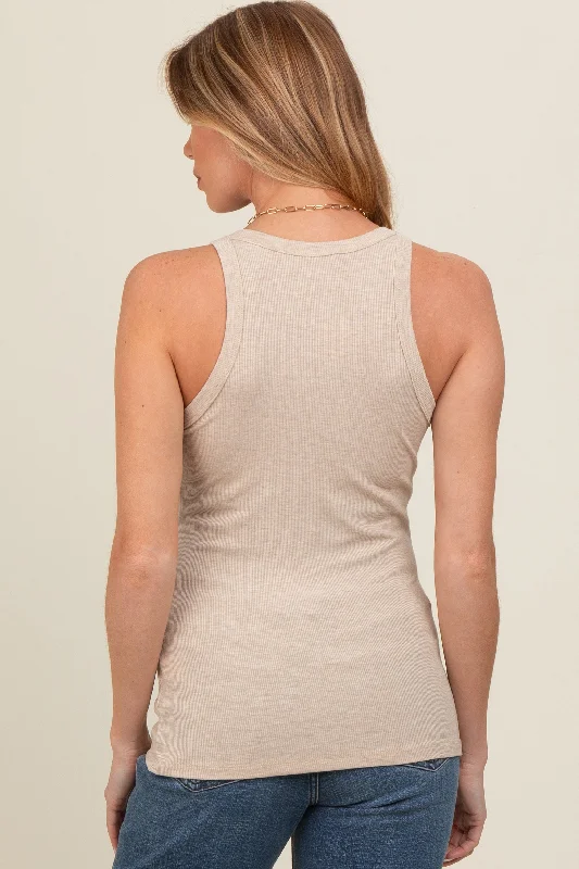 beige-basic-ribbed-maternity-tank-top