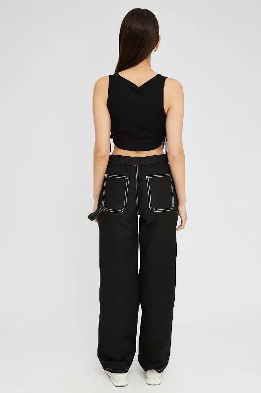 black-cargo-pants-mid-rise-contrast-stitch-bt3139-84pb-1