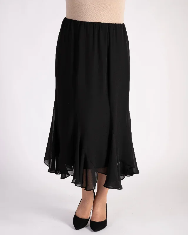 black-six-panelled-crepe-chiffon-skirt