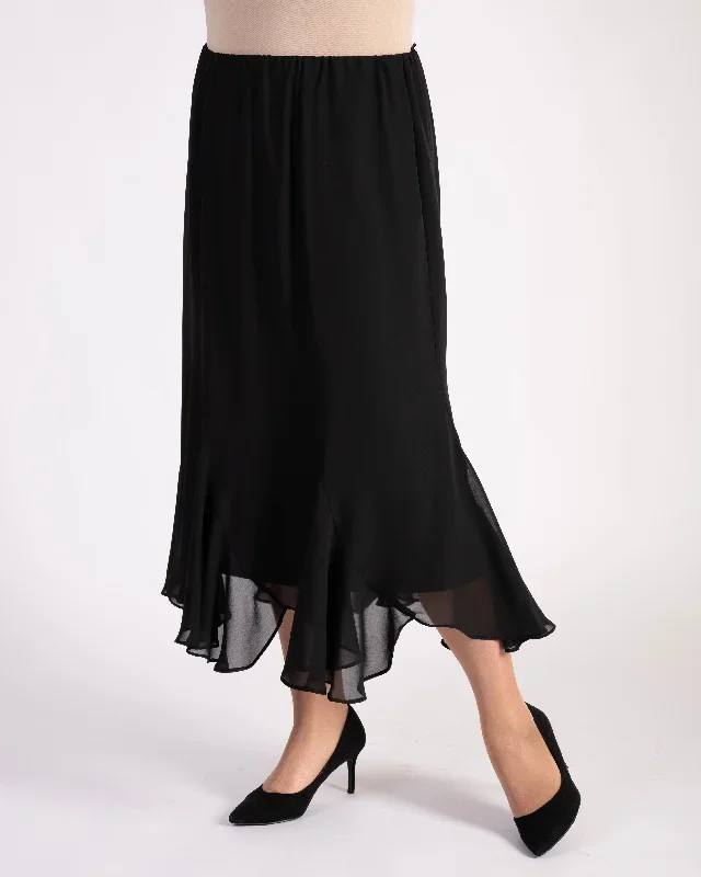 black-six-panelled-crepe-chiffon-skirt