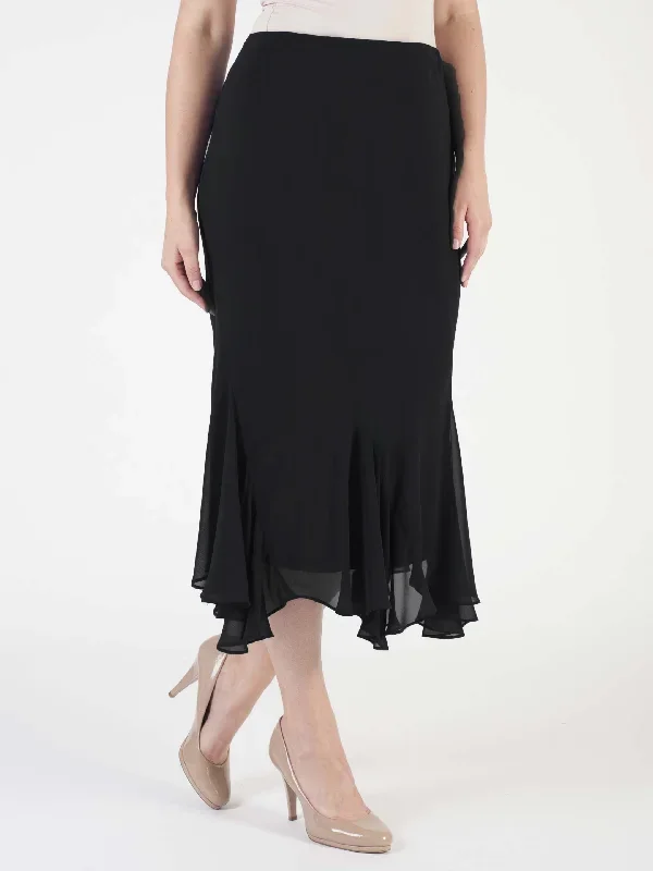 black-six-panelled-crepe-chiffon-skirt