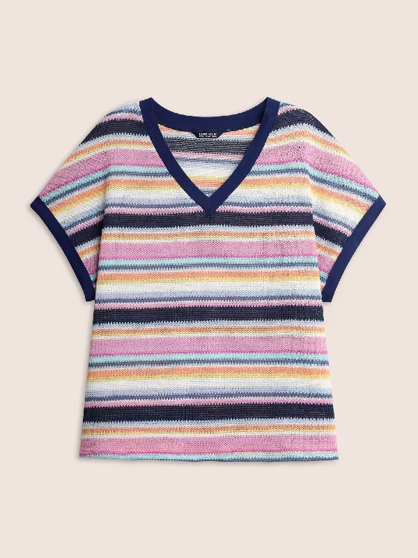 contrast-striped-dolman-sleeve-knit-t-shirt