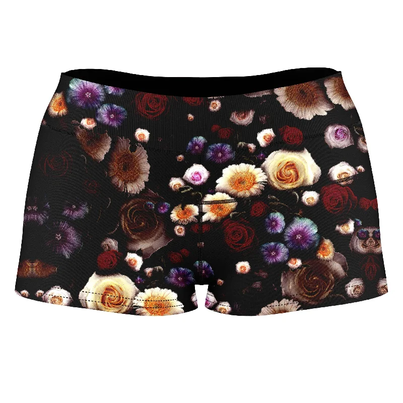 Daylight Bloom High-Waisted Women's Shorts