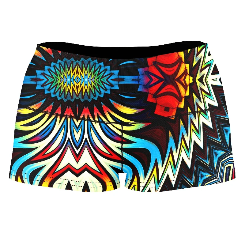 Fire for the Tribe High-Waisted Women's Shorts