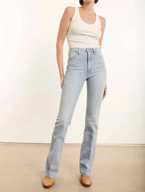 Francoise Micro Flare Jeans In Françoise - Light Wash