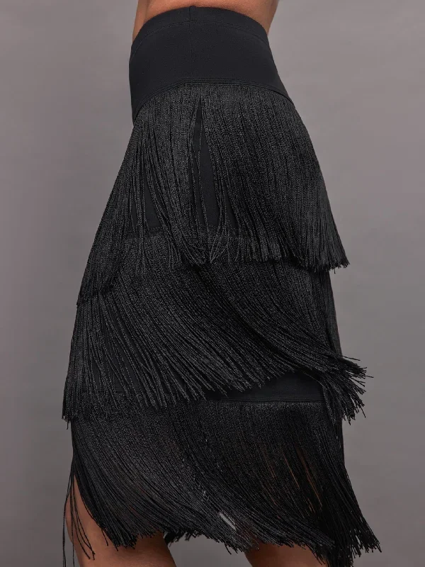 fringe-midi-skirt-black