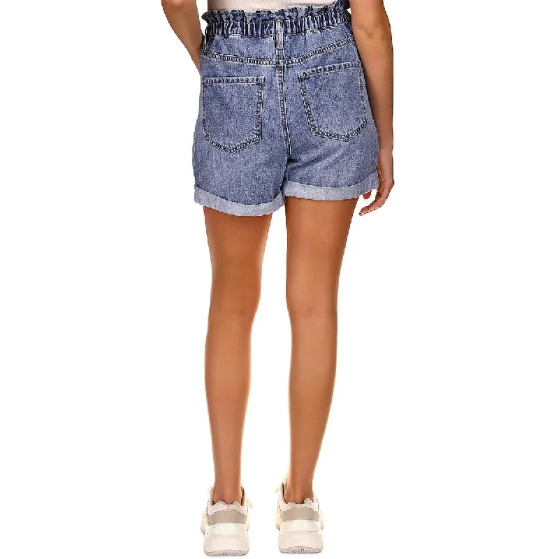 frolic-womens-paper-bag-mini-high-waist-shorts