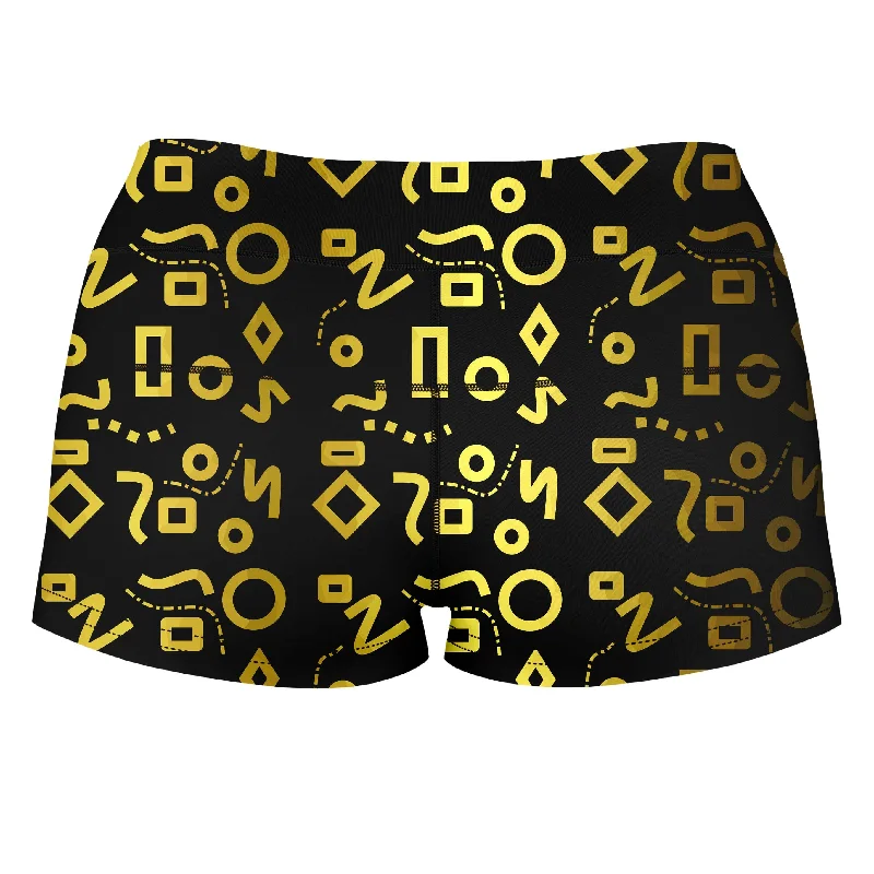 gold-mod-glam-high-waisted-womens-shorts