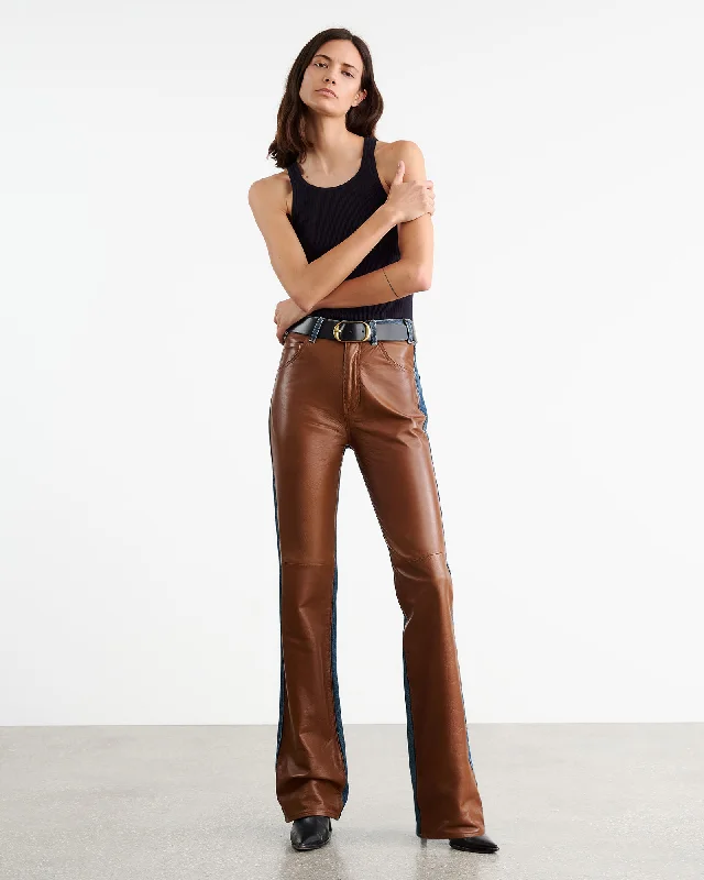 LIMITED EXCLUSIVE | JOAN LEATHER COMBO JEAN