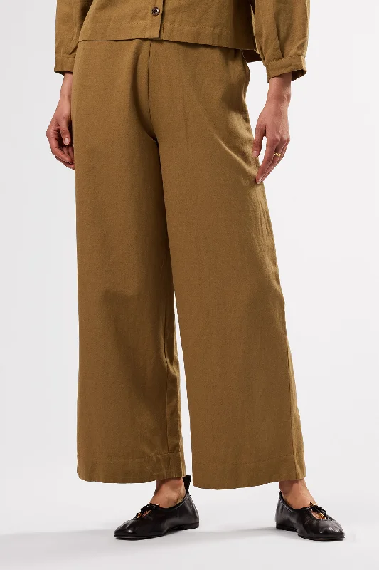 Malia Cotton Linen Pant - Elm