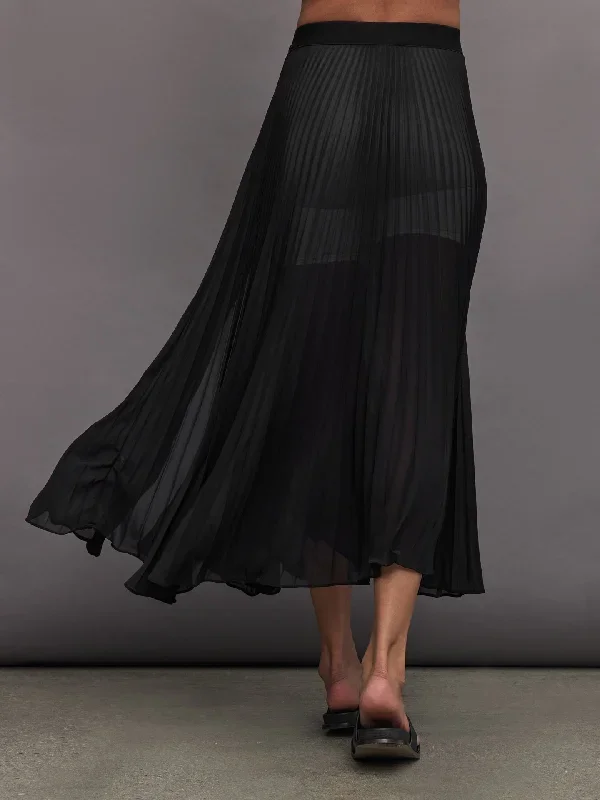 mesh-pleated-skirt-black