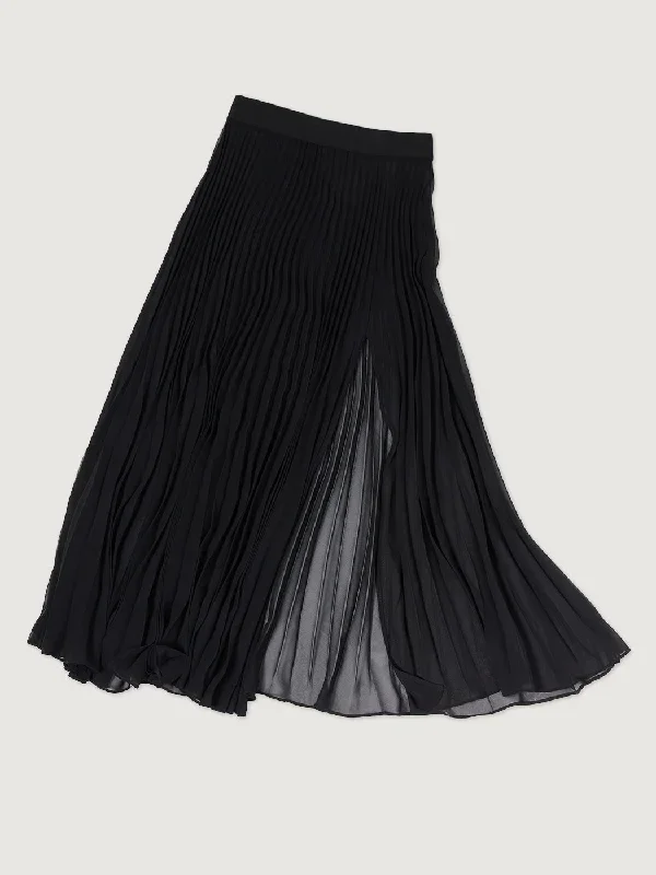 mesh-pleated-skirt-black